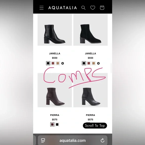 Aquatalia Italian Rain Boots US 8 LIKE NEW fit like between sizes 7.5 - 8 Women - Picture 15 of 15